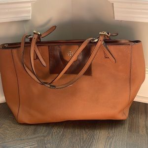 Women’s Tory Burch Tan Leather Tote Bag